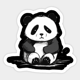 artistic panda Sticker